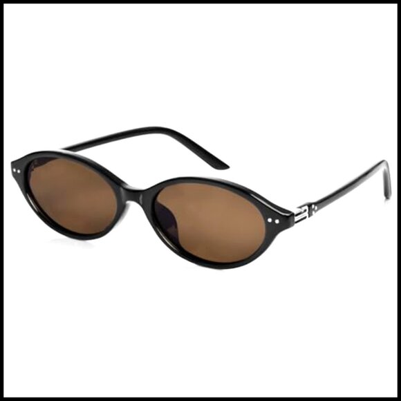 TR90 Polarized Sunglasses Vintage Oval Cat Eye Shape Lightweight